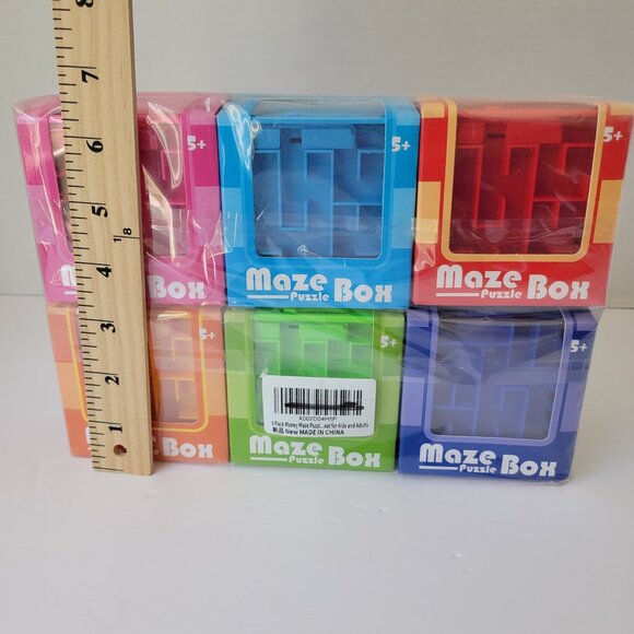 NEW Set of 6 Maze Puzzle Box Piggy Bank Reusable Money Cash Gift in 6 colors - Picture 7 of 9